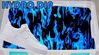 HYDRO Dipping AIR Force 1s In BLUE FIRE [upl. by Aikel304]