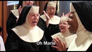 Sister Act 1992  quotOh Mariaquot  VideoLyrics HD [upl. by Malloy]