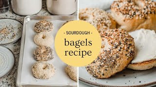 Making Sourdough Bagels The Easy Way [upl. by Ahtelahs847]