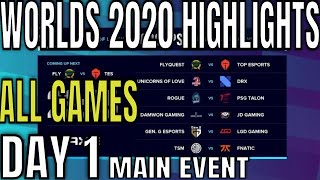 Worlds 2020 Day 1 Highlights ALL GAMES Group Stage Main Event  Lol World Championship 2020 [upl. by Sugna49]