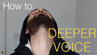 How to make your voice DEEPER  4 Steps [upl. by Miculek170]