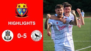 Caerleon 05 Cwmbrân Town  Gwent FA Senior cup  Quarter final highlights [upl. by Kalina]