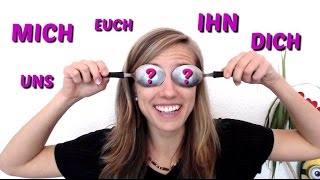 The ACCUSATIVE Part 4 German MICH DICH EUCH  Personal Pronouns of the ACCUSATIVE [upl. by Reagen404]