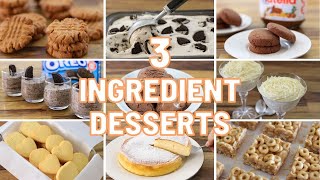 11 Easy 3Ingredient Desserts [upl. by Inilahs]