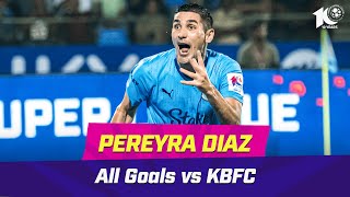 Pereyra Diaz goals vs KBFC in ISL [upl. by Luapnoj]