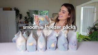 SMOOTHIE FREEZER PACKS Fruit and Veggie Smoothie Meal Prep [upl. by Blus]