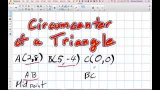 How to find Circumcenter of a Triangle Grade 10 Academic Lesson [upl. by Ruggiero239]