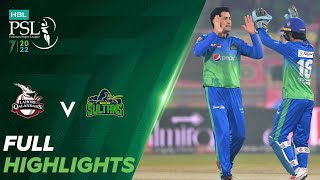 Full Highlights  Lahore Qalandars vs Multan Sultans  Match 31  HBL PSL 7  ML2T [upl. by Cornew]