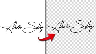 Transparent Signature in Photoshop  2 Minutes Photoshop Tutorial [upl. by Ayr545]